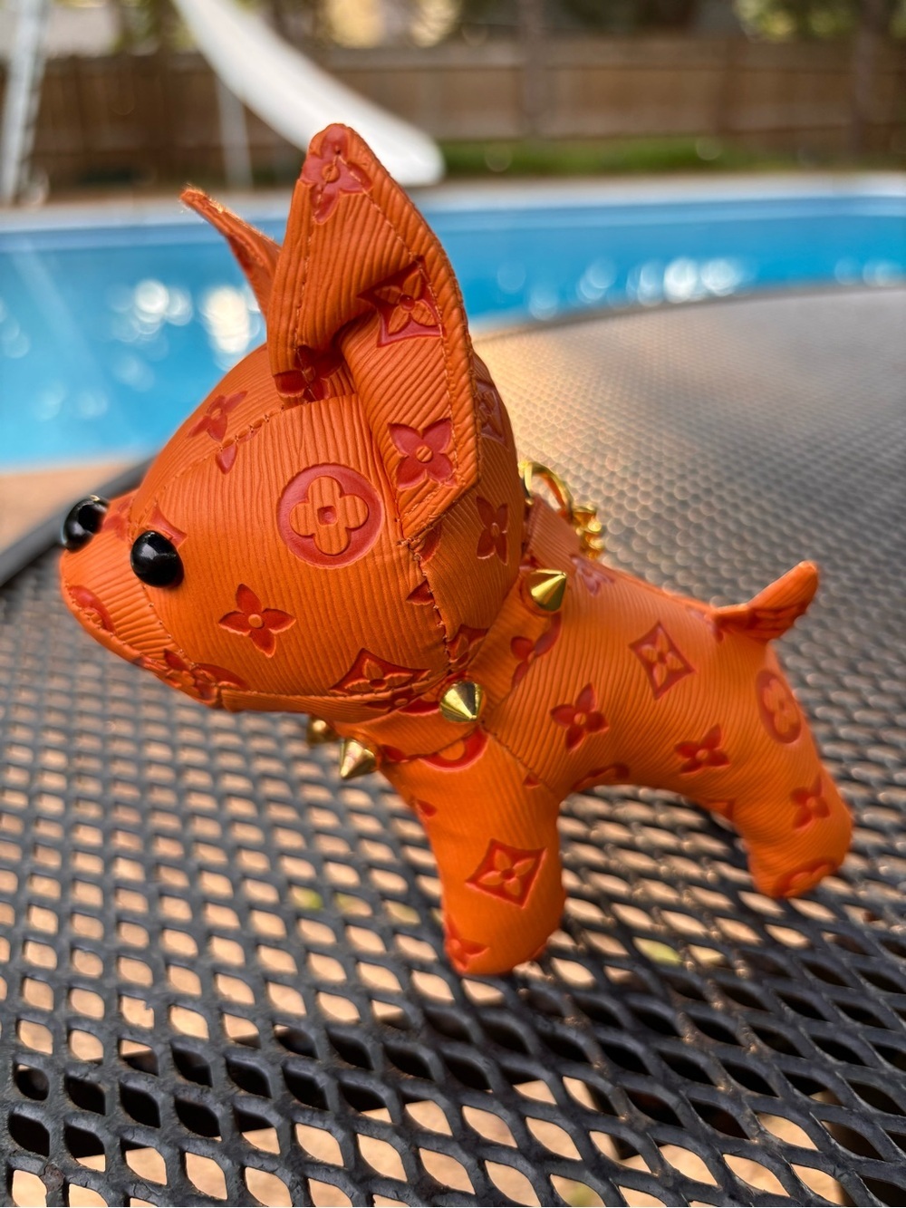 Bag Charm/KeyChain adorable Frenchie with spiked collars! 🥰🥰 - Picture 6 of 6